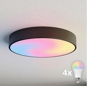 BRILAGI - LED RGBW Stmievateľné stropné svietidlo CLARE 4xE27/12W/230V čierna