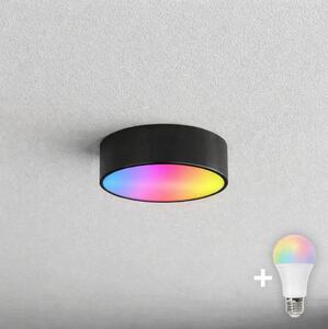 BRILAGI - LED RGBW stmievateľné kúpeľňové stropné svietidlo CLARE 1xE27/12W/230V IP54 čierna