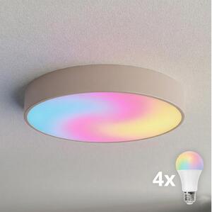 BRILAGI - LED RGBW stmievateľné stropné svietidlo CLARE 4xE27/12W/230V béžové