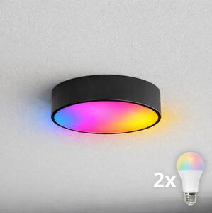 BRILAGI - LED RGBW stmievateľné kúpeľňové stropné svietidlo CLARE 2xE27/12W/230V IP54 čierne