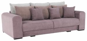 Rozkladacia pohovka s úložným priestorom Gilen Big Sofa - fialová / staroružová / béžová