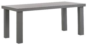 Záhradný jedálenský stôl sivý betónový 180 x 90 cm pre 6 osôb moderný industriálny štýl