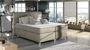 Zltahala.sk Posteľ Boxspring Amadeus 200x180, béžová (látka - bao 14)