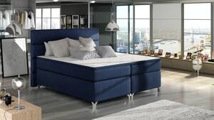 Zltahala.sk Posteľ Boxspring Amadeus 200x180, tm. modrá (látka - bao 18)
