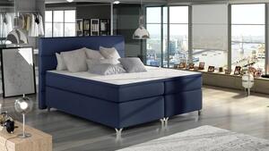 Zltahala.sk Posteľ Boxspring Amadeus 200x180, modrá (koženka - bao 20)