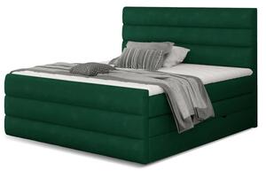 Zltahala.sk Kontinentálna boxspring posteľ Carmen, zelená 160x200cm (Kronos 19/ Cand 05)