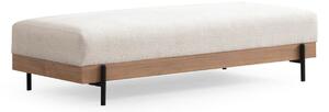Taburet Eti Oak Pouffe White