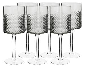 Pohár na víno (6 ks) Aveiro Typ 2 410 ml - dymová
