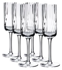 Pohár na šampanské (6 ks) Granity Typ 1 220 ml - priehľadná