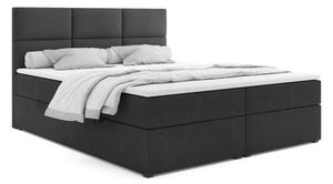 Zltahala.sk Posteľ Boxspring Aksamite, 200x180, čierna (Mono 248)