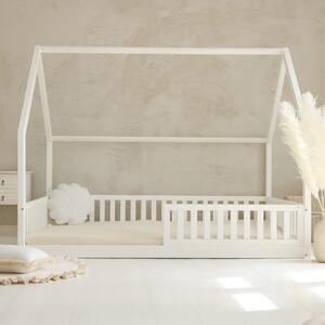 Detská domčeková posteľ Bianco - 140 x 200 cm / biela