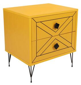 Nočný stolík Luna Yellow
