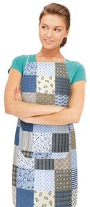 Bellatex Zástera Adéla Patchwork modrá , 67 x 84cm