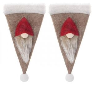 Vianočná čiapočka na príbor 2 ks SPRINGOS CA0606