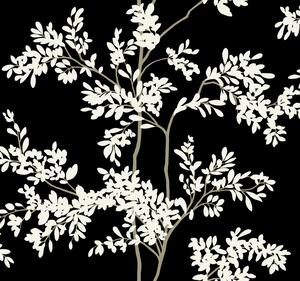 Čierno-biela vliesová tapeta s vetvičkami, BL1804, Blooms Second Edition Resource Library, York