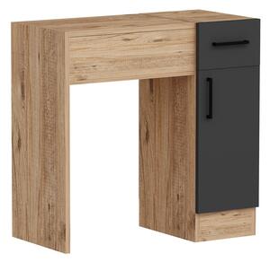 Kozmetický stolík Inci Anthracite