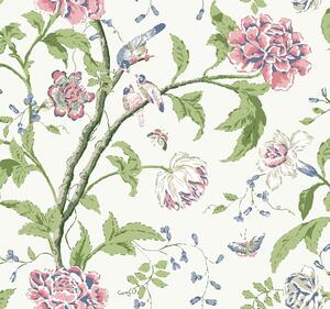Biela vliesová tapeta, rozkvitnuté vetvičky, BL1785, Blooms Second Edition Resource Library, York