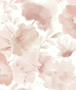 Bielo-ružová vliesová kvetinová tapeta, BL1772, Blooms Second Edition Resource Library, York