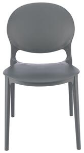 Dekorstudio Dekorstudio Plastová stolička JUSTIN sivá