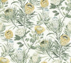 Biela vliesová kvetinová tapeta, BL1754, Blooms Second Edition Resource Library, York