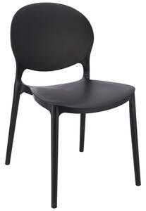 Dekorstudio Dekorstudio Plastová stolička JUSTIN čierna