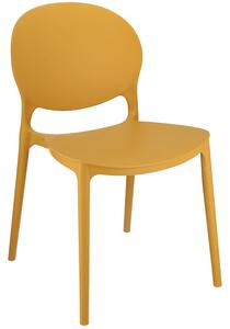 Dekorstudio Balkónové sedenie JUSTIN horčicové - 2x stolička + 1x stôl