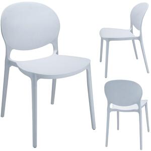 Dekorstudio Dekorstudio Plastová stolička JUSTIN biela