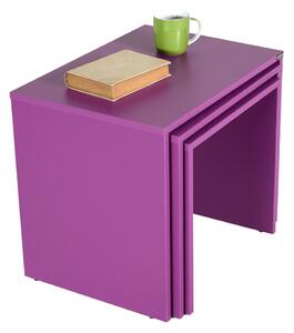 Skladací stôl SHP Purple, 3 ks