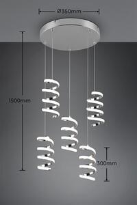 Trio R34185306 LED závesné stropné svietidlo Laola | 3x8W integrovaný LED zdroj | 3x1250 lm | 4000K