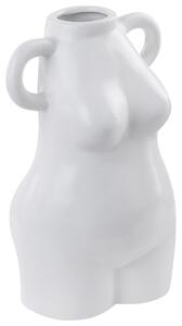 Váza na kvety biela porcelánová 25 cm v tvare ženského tela vodoodolná bytová dekorácia abstraktný dizajn