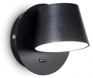 Ideal Lux 167121 LED nástenné bodové svietidlo Gim Nero 1x6W | 530lm | 3000K - čierne