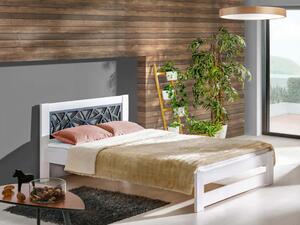 Drevená jednolôžková posteľ 120x200 Kosma - biela