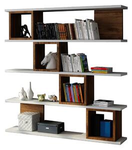 Knižnica Wind White Walnut
