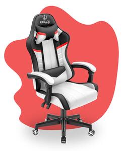 Hells Detská herná stolička Hell's Chair HC-1004 KIDS White Black Red