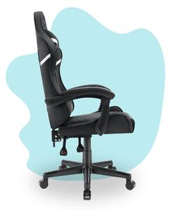 Hells Detská Herná stolička Hell's Chair HC-1004 KIDS Black White