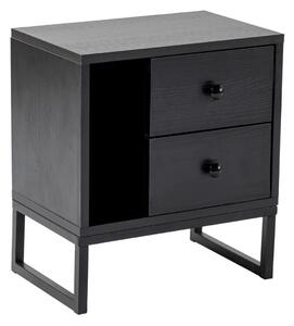 Nočný stolík Glimmer Wood Black