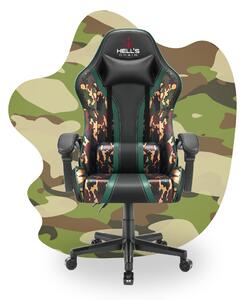 Hells Detská Herná stolička Hell's Chair HC-1005 Battle KIDS Camo Military