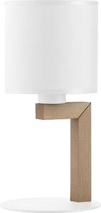 TLG Moderná stolová lampa TROY WHITE, 1xE27, 60W, biela