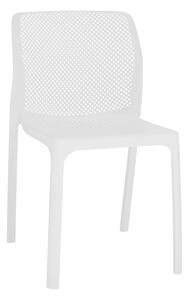 Záhradná stolička Larka - biela