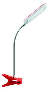 S.T.R. Moderná stolová lampa s klipom DORI LED, 6 W, denné biele svetlo, zelená