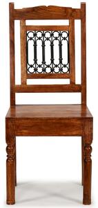 Jedálenské stoličky 2 ks, drevený masív, medová farba, klasické