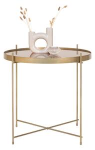 Okrúhly konferenčný stolík v zlatej farbe ø 48 cm Venezia - House Nordic