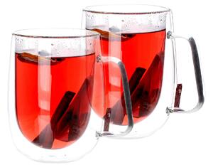 Termo šálka (2 ks) Hotcolder Typ 26 480 ml - priehľadná