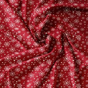 Obliečky z mikrovlákna SNOWFALL červené Rozmer obliečky: 70 x 90 cm | 140 x 200 cm