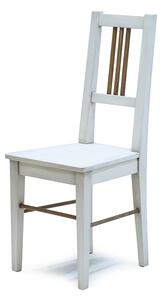 Biela patinovaná stolička