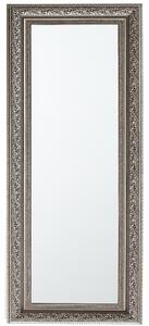 Závesné zrkadlo na stenu zlatá syntetický materiál sklo 51 x 141 cm obdĺžnikový tvar dekoratívny rám tradičný glamour štýl doplnky