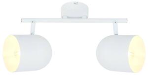 Biele stropné svietidlo Azuro pre žiarovku 2x E27