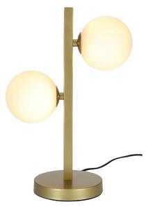 Mosadzná stolová lampa Kama pre žiarovku 2x G9