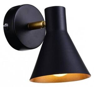 Candellux Čierno-zlaté nástenné svietidlo Less pre žiarovku 1x E14 21-70968