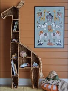 Detská ratanová knižnica 46x148 cm Kalu - Bloomingville Mini